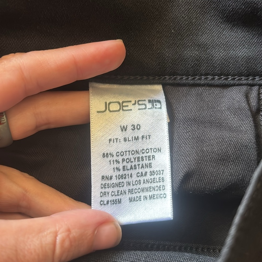 Joe's Jeans Mickey Black Slim Fit Denim - Picture 7 of 8
